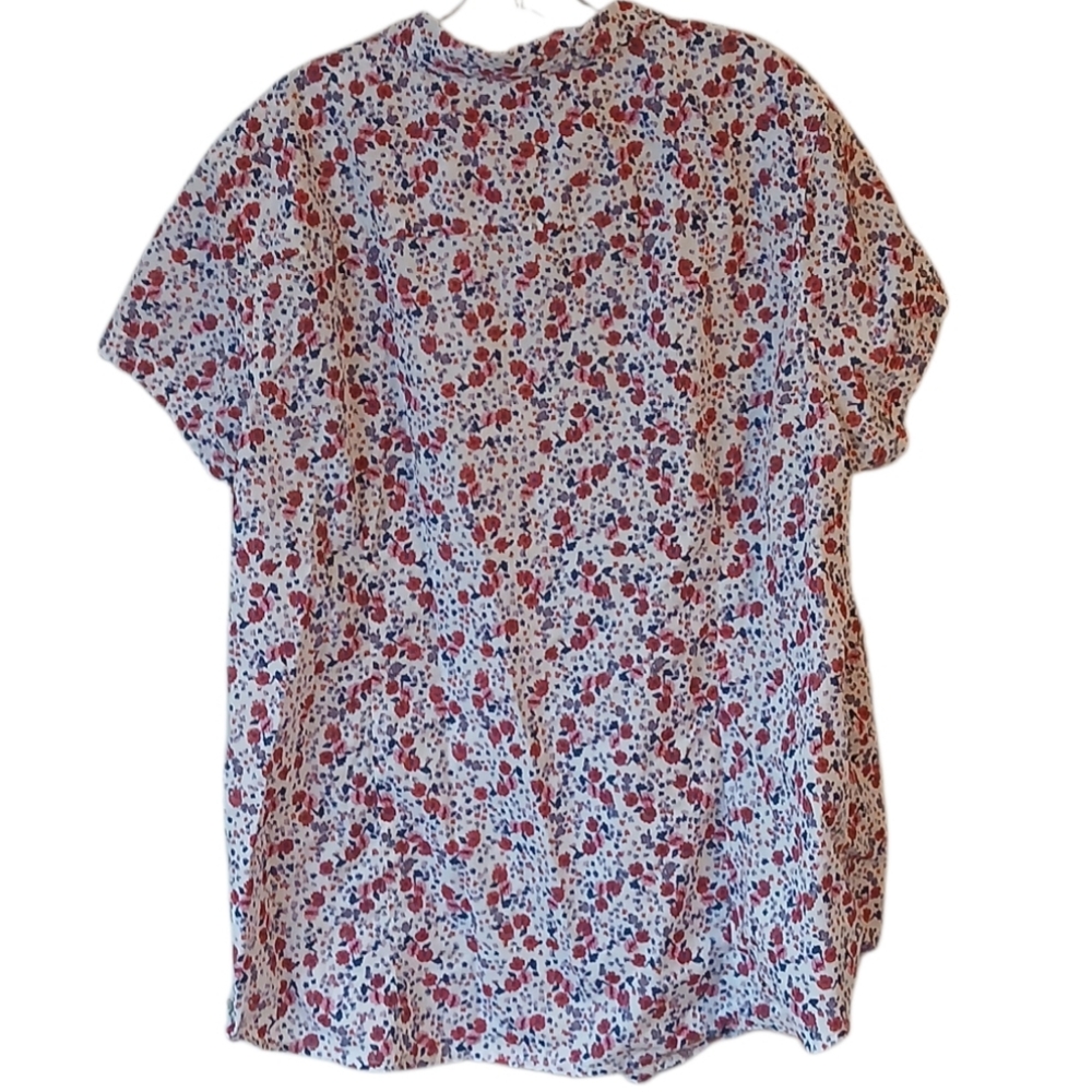 Woman Within Floral Top Size 2X - Picture 2 of 4